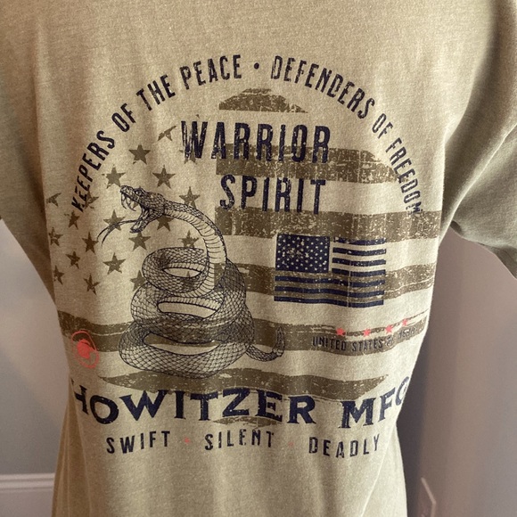 Howitzer women’s t-shirt, olive green, size XL. - Picture 4 of 8